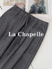 专柜实拍【极简纸片人】拉夏贝尔/La Chapelle绵羊毛高质感！垂感松弛有型高腰系带直筒休闲西裤★ 商品缩略图9