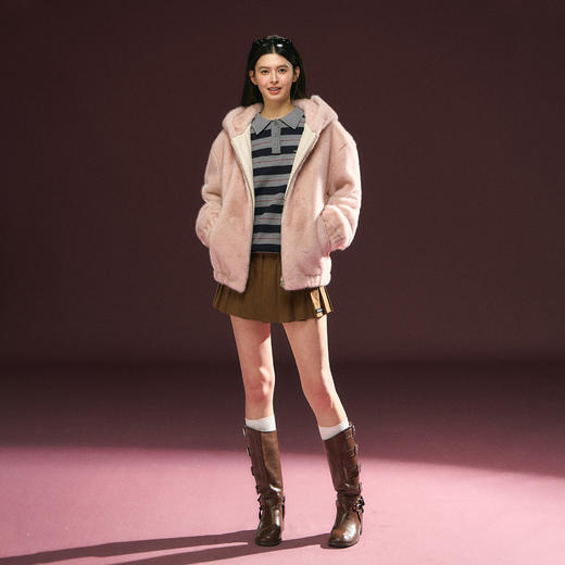 Ariseism 美式复古高级感短外套外套女冬季新款上衣 商品图3