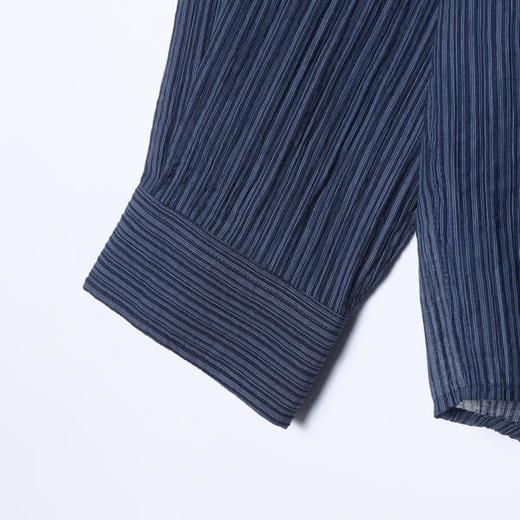 61059SDSA男士秋冬新款痞帅男装极简风竖纹设计长袖衬衫百搭时尚衬衣 商品图4