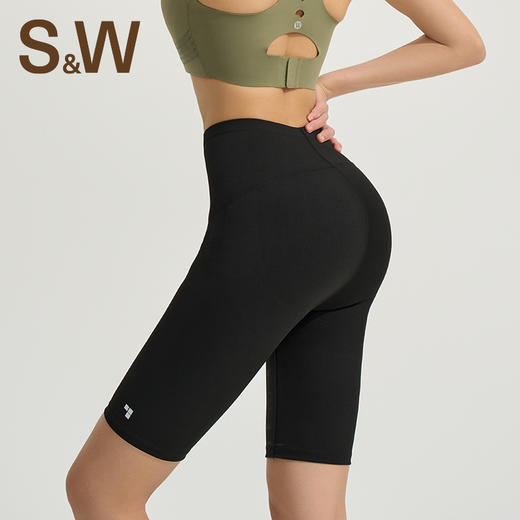 【sw速惟】高腰提臀显瘦裸感跑步瑜伽健身五分短裤 S4SS6108 商品图3