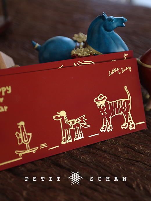 【系统自动随机赠送，无需选择、加购和拍下，退货无需退回】PETIT SCHAN小闪  小闪马年限定版新年红包 商品图4