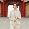西子/玉兰春雪桑蚕丝缠枝牡丹剪花夹棉新中式马甲/MJTJ531 商品缩略图3