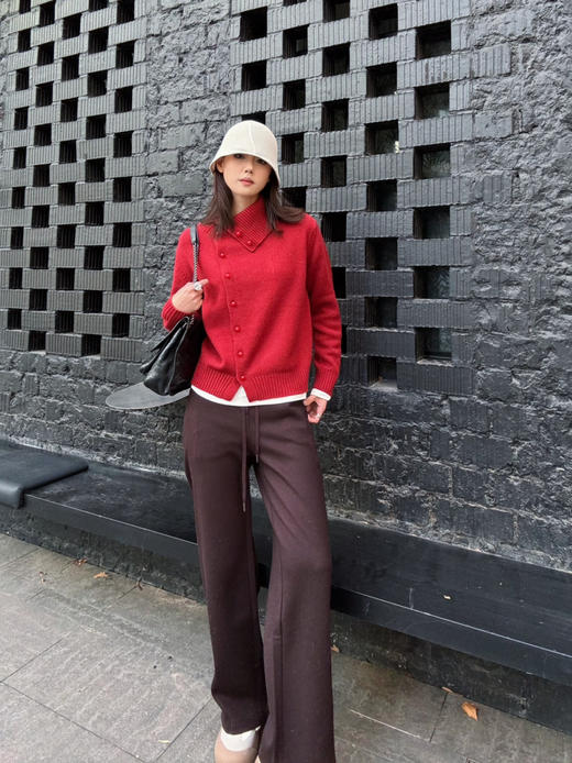 【万能裤】噢蜜ooomeooo松紧腰直筒裤 商品图3