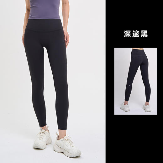 【sw速惟】加绒瑜伽裤秋冬保暖日常运动休闲外穿无尴尬线高腰跑步健身裤6087 商品图0