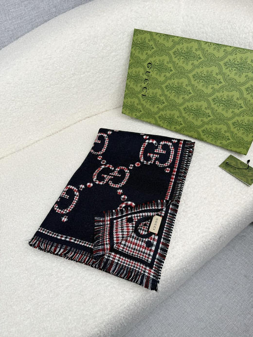 秋冬特惠💰280 古驰围巾【秋冬新款，GG时髦复古双面羊毛围巾！！】 商品图2