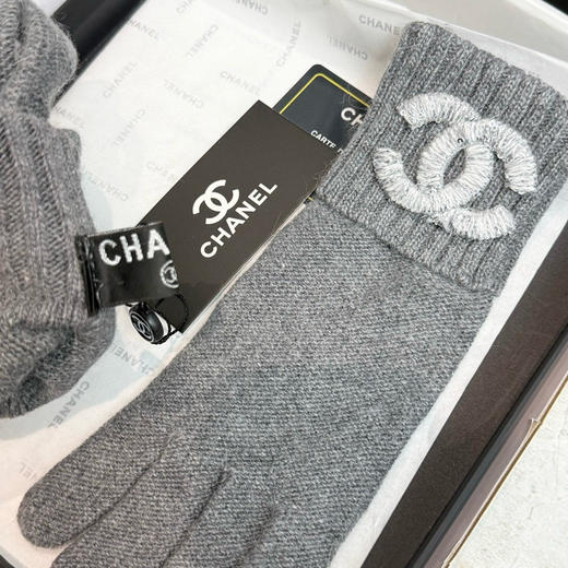 秋冬特惠💰220 爆款 香奈儿秋冬羊毛针织手套 纯色系列 商品图8