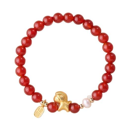 【红玛瑙纯银小马手链】赤玉红颜 福运延绵，招财生肖马 马上有钱，一抹吉祥喜庆中国红 红云本命年 商品图10