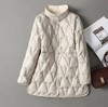 丁摩  冬季轻薄羽绒服女2025新款中长款大码200斤【双面穿】薄款5ZF-1127 商品缩略图3