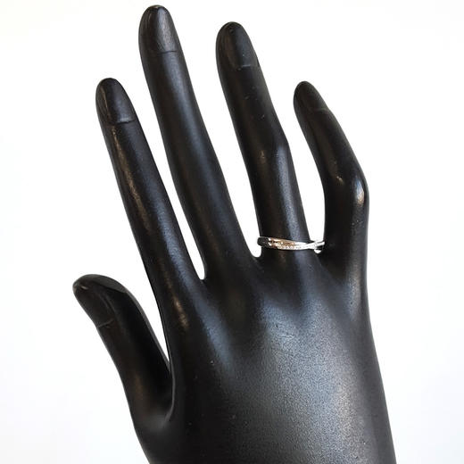 AU750白金时尚设计款X型排镶钻石戒指14号（戒圈可改）301225NJS35特价：2680 商品图7