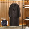 绵羊毛鹅绒内胆冬季高档双面毛呢大衣男长款过膝加厚风衣外套 商品缩略图3