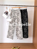 专柜实拍【复古印花/高克重】拉夏贝尔/La Chapelle质感有型！高腰宽松垂感牛仔裤显瘦显高拖地裤★ 商品缩略图1
