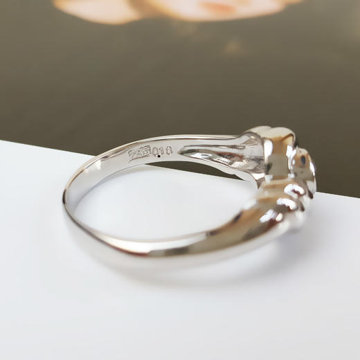 AU750白金时尚设计款0.18克拉钻石戒指16.5号（戒圈可改）291225NJ08 商品图7