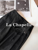 专柜实拍【垂坠有型】拉夏贝尔/La Chapelle含绵羊毛质感西裤~暗扣花边高腰压褶显瘦休闲直筒裤 商品缩略图6