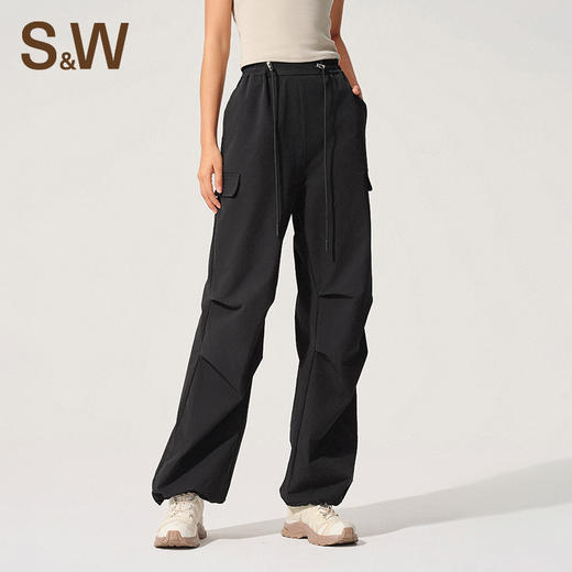 【sw速惟】运动休闲工装风高腰直筒防风防泼水长裤 6149 商品图1