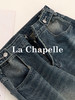 专柜实拍【美式高阶感】拉夏贝尔/La Chapelle复古水洗磨白牛仔裤高腰遮胯显瘦直筒阔腿裤 商品缩略图6
