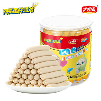力诚深海鳕鱼肠原味500g 罐装宝宝儿童零食鱼肠火腿肠幼儿DHA /休闲食品 /海味零食 /鱼零食 商品图4