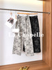 专柜实拍【复古印花/高克重】拉夏贝尔/La Chapelle质感有型！高腰宽松垂感牛仔裤显瘦显高拖地裤★ 商品缩略图0