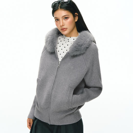 Ariseism 美式复古高级感毛衣外套女秋冬新款加厚上衣 商品图1