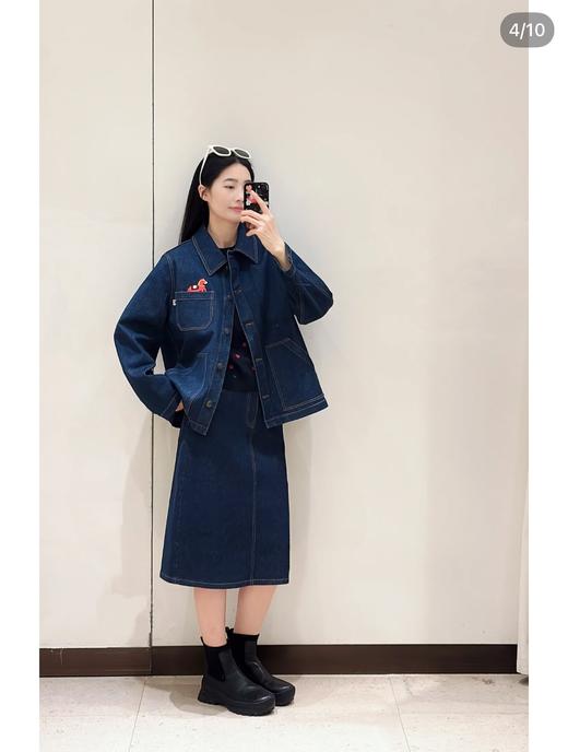 一店k （26ss新年胶囊系列！）土壤牛仔！节日感和时髦感都到位啦！小禾春季新款牛仔外套/半裙/直筒裤 商品图10