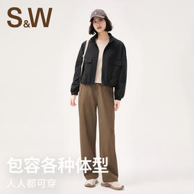 【sw速惟】连帽运动休闲外套女复古防水夹克防风登山服1500