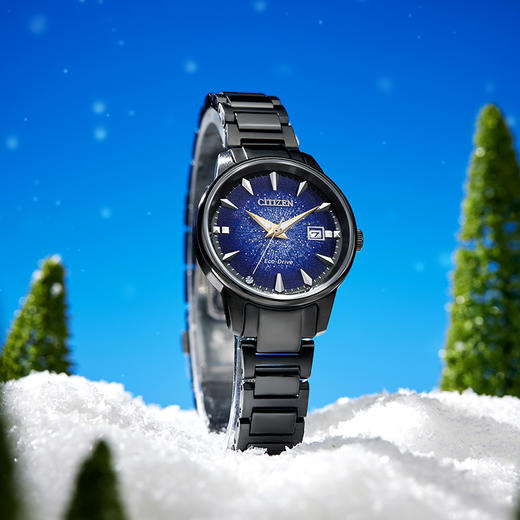 西铁城/CITIZEN‘’鎏荧之绊"光动能情侣腕女表EW2595-81M 商品图4