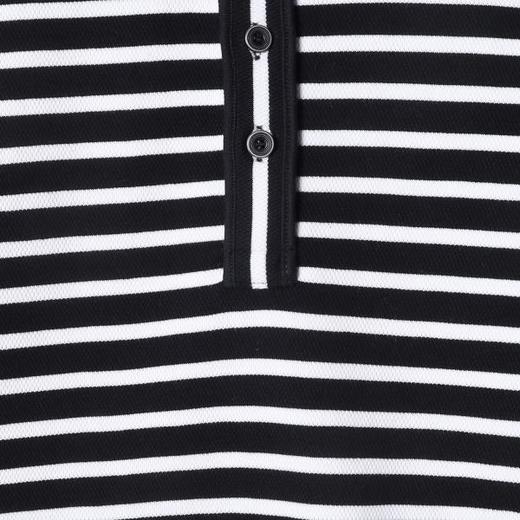 31091SDSA男士秋冬新款痞帅男装简约撞色条纹半纽扣圆领长袖T恤百搭潮 商品图3