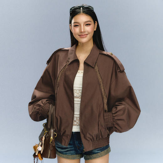 Ariseism 美式复古高级感短外套女冬季新款上衣 商品图1