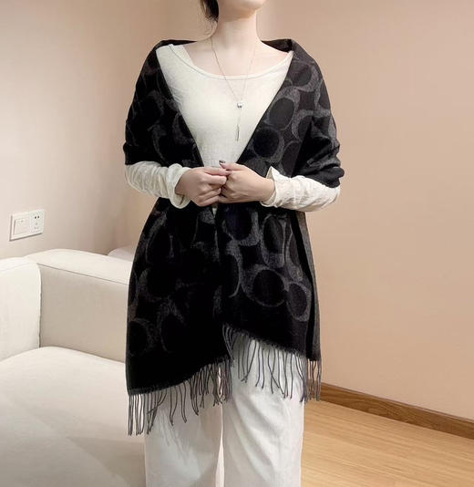 秋冬特惠💰240 蔻驰围巾新款大C字母 商品图2