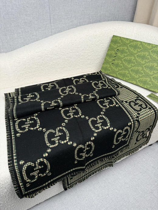 秋冬特惠💰280 古驰围巾【秋冬新款，GG时髦复古双面羊毛围巾！！】 商品图6