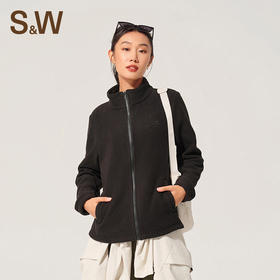 【sw速惟】立领女款双刷摇粒绒运动户外时尚保暖休闲外套 1230