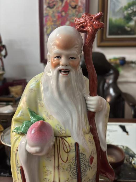 景德镇 | 高档精细 | 老寿星彩绘 | 符箓【道教神祇南极仙翁】 商品图0