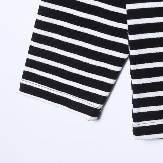 31091SDSA男士秋冬新款痞帅男装简约撞色条纹半纽扣圆领长袖T恤百搭潮 商品图4