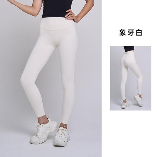 【sw速惟】加绒瑜伽裤秋冬保暖日常运动休闲外穿无尴尬线高腰跑步健身裤6087 商品图2