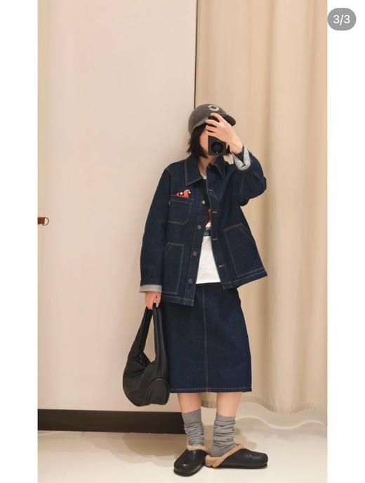 一店k （26ss新年胶囊系列！）土壤牛仔！节日感和时髦感都到位啦！小禾春季新款牛仔外套/半裙/直筒裤 商品图8
