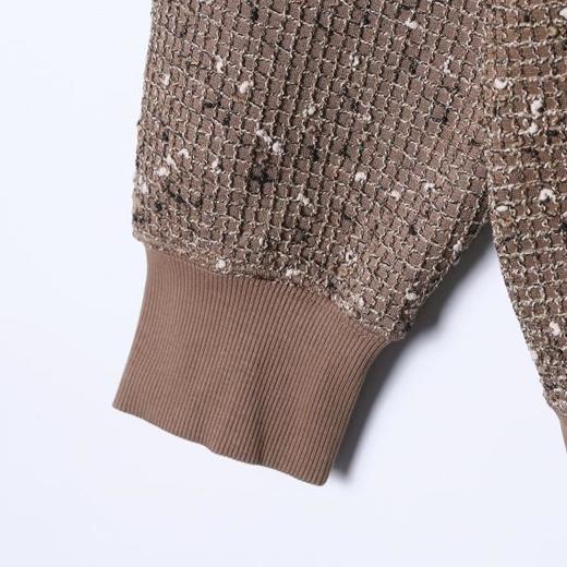 9555SDSA男士秋冬新款痞帅男装时尚复古拼接格子圆领卫衣百搭宽松上衣 商品图4