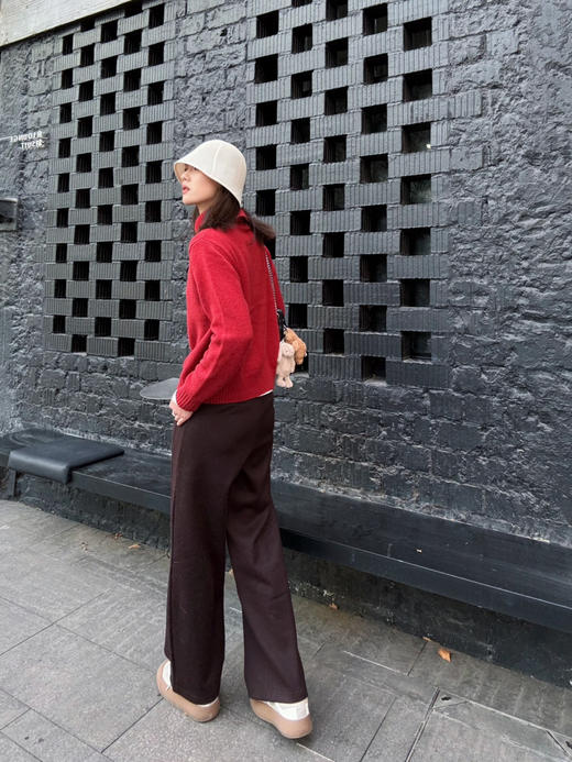 【万能裤】噢蜜ooomeooo松紧腰直筒裤 商品图4