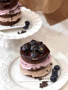 蓝莓巧克力（自傲蓝莓酱 巧克力乳酪胚）