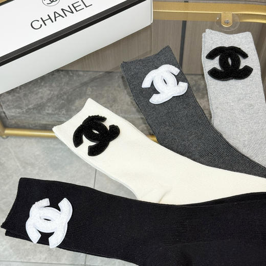 秋冬特惠💰170 香奈儿袜子【一盒四双】香奈儿爆款中筒袜 高版本 商品图4