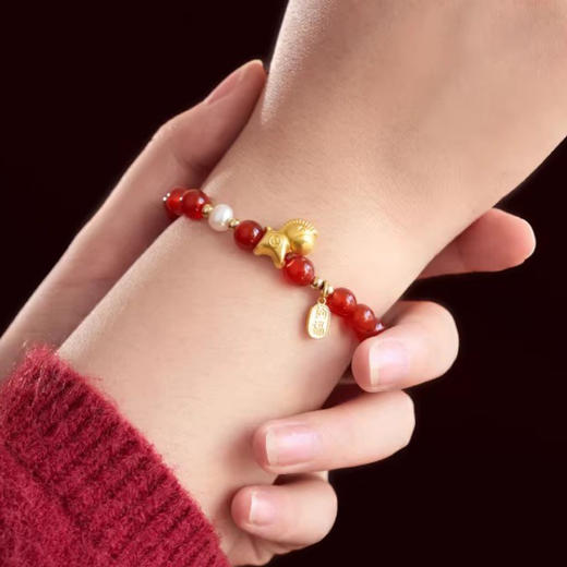 【红玛瑙纯银小马手链】赤玉红颜 福运延绵，招财生肖马 马上有钱，一抹吉祥喜庆中国红 红云本命年 商品图5