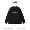 SDSA男士秋冬新款痞帅男装美式气质撞色印花字母圆领长袖T恤百搭 商品缩略图0
