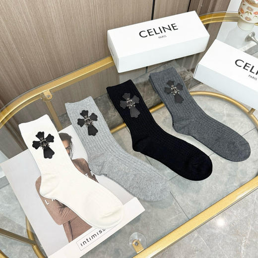 秋冬特惠💰170 克罗心袜子【一盒四双】克罗心爆款高筒袜 高版本 商品图8