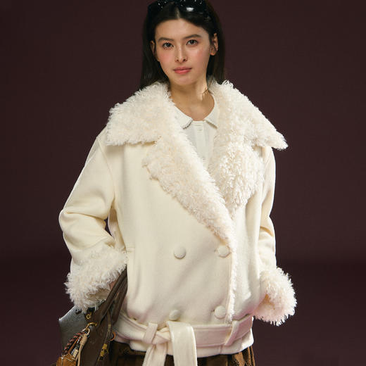 Ariseism 美式复古高级感短外套冬季新款加厚保暖上衣 商品图1