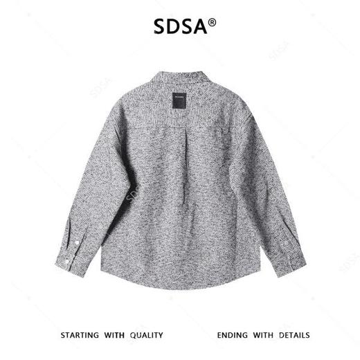 9603SDSA男士秋冬新款痞帅男装设计师百搭撞色按扣翻领长袖衬衫百搭潮 商品图5