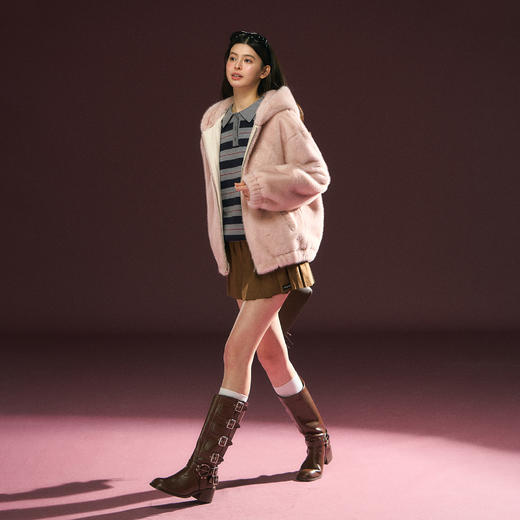 Ariseism 美式复古高级感短外套外套女冬季新款上衣 商品图2