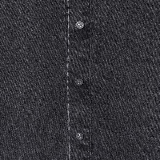 2618016SDSA秋冬新款痞帅男装时尚泼墨彩色印花翻领牛仔长袖衬衫百搭衬衣 商品图3