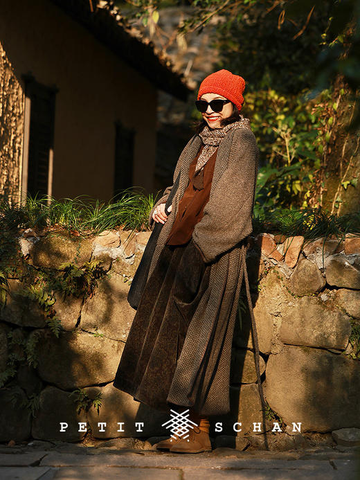 Petit Schan小闪 CLO#1020 Hana & Alice 花与爱丽丝 进口纯棉平绒佩斯利印花罗马裙 商品图4