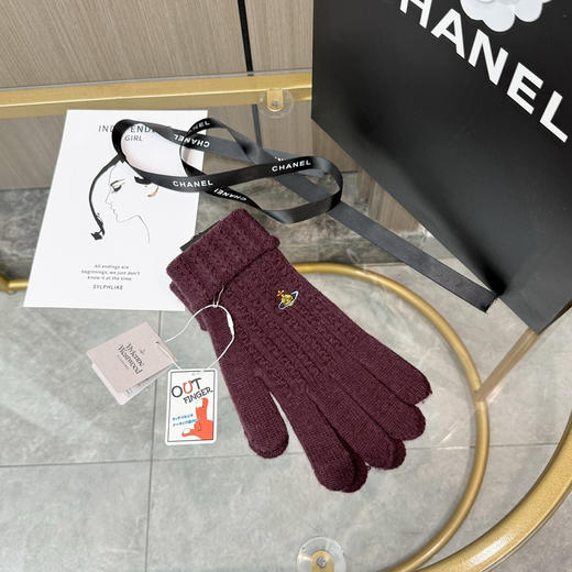 秋冬特惠💰200 西太后新款针织毛线保暖手套 商品图1