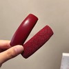 丁摩 【5个装】红色格纹海绵布艺发夹碎发刘海夹高级感侧边发卡头饰女5ZF-1211 商品缩略图3