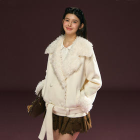 Ariseism 美式复古高级感短外套冬季新款加厚保暖上衣