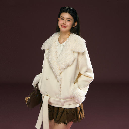 Ariseism 美式复古高级感短外套冬季新款加厚保暖上衣 商品图0